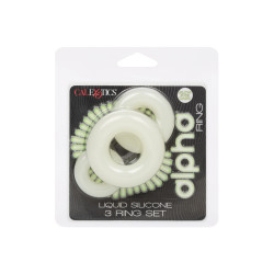 alpha ring by Calextotics Pack de 3 Cockrings Phosphorescents ALPHA RING